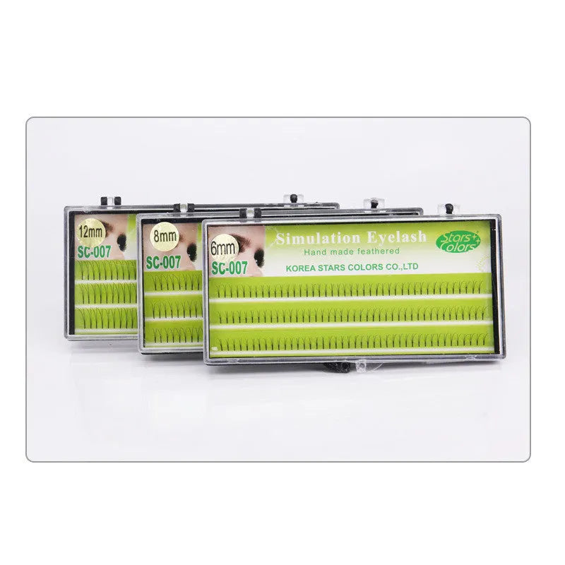 False eyelashes for eyelash planting, imported fibre, 6mm 8mm 10mm 12mm lengths, boxed set
