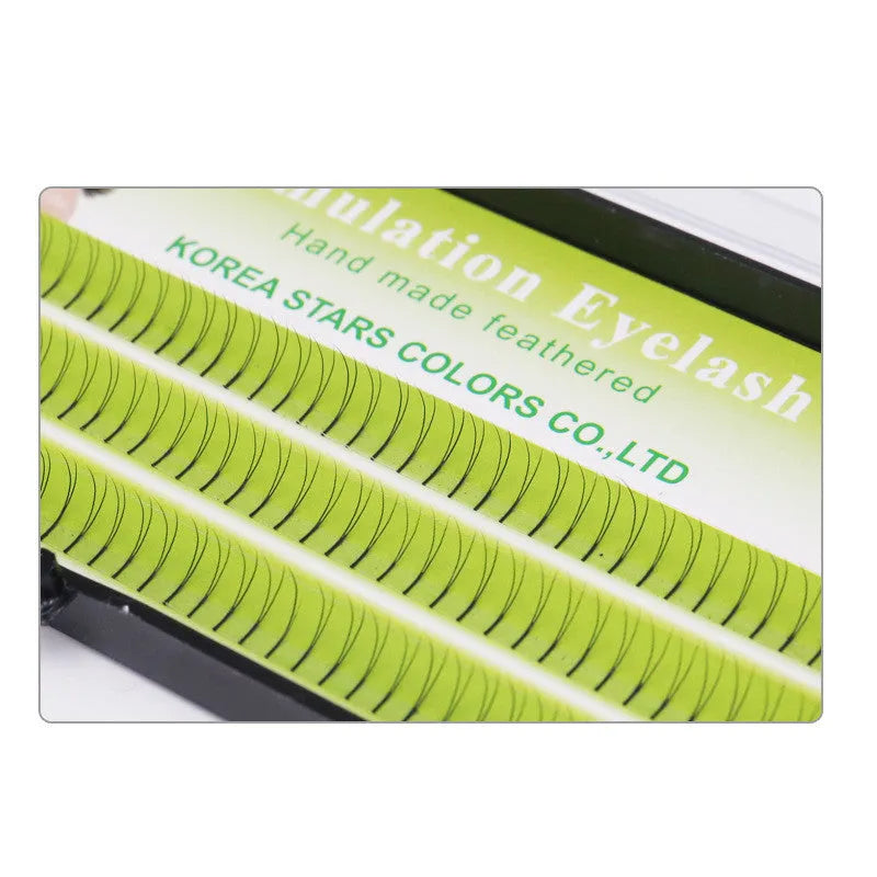 False eyelashes for eyelash planting, imported fibre, 6mm 8mm 10mm 12mm lengths, boxed set