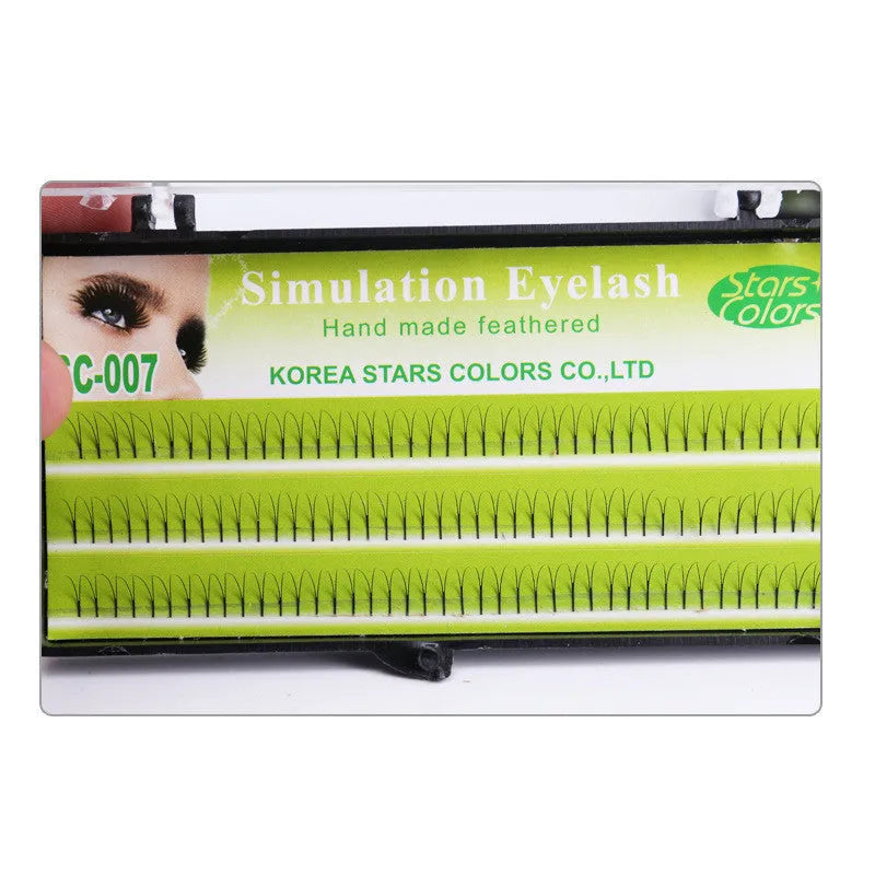 False eyelashes for eyelash planting, imported fibre, 6mm 8mm 10mm 12mm lengths, boxed set