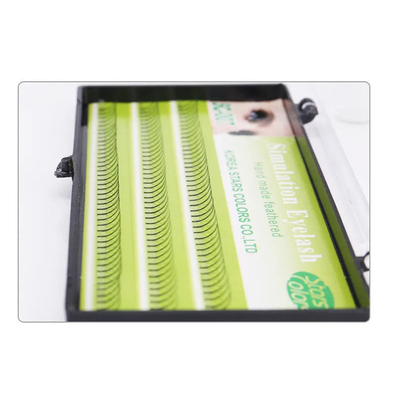 False eyelashes for eyelash planting, imported fibre, 6mm 8mm 10mm 12mm lengths, boxed set