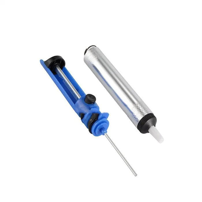 GS-107 manual solder sucker pump in blue, gold, or silver with 330 mm ABS plastic body