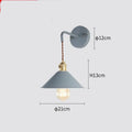 Creative Macaron personality bedside lamp with iron lampshade in a modern simple style, available in multiple colours