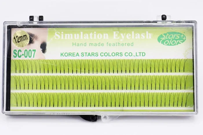 False eyelashes for eyelash planting, imported fibre, 6mm 8mm 10mm 12mm lengths, boxed set