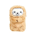 Velvet plush pencil case with humorous design for male stationery organisation
