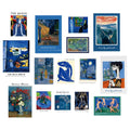 Nordic literary style wall mural showing scenic design options for bedroom decoration
