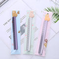 Alpaca pattern printed aluminium ruler with centimetre scale and non-slip rubber strip, 30 cm long.