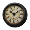A round 6-inch European retro style desk alarm clock with a silent movement.