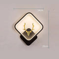 Deer antler shaped wall light with remote control, shown in white and black diamond style options.
