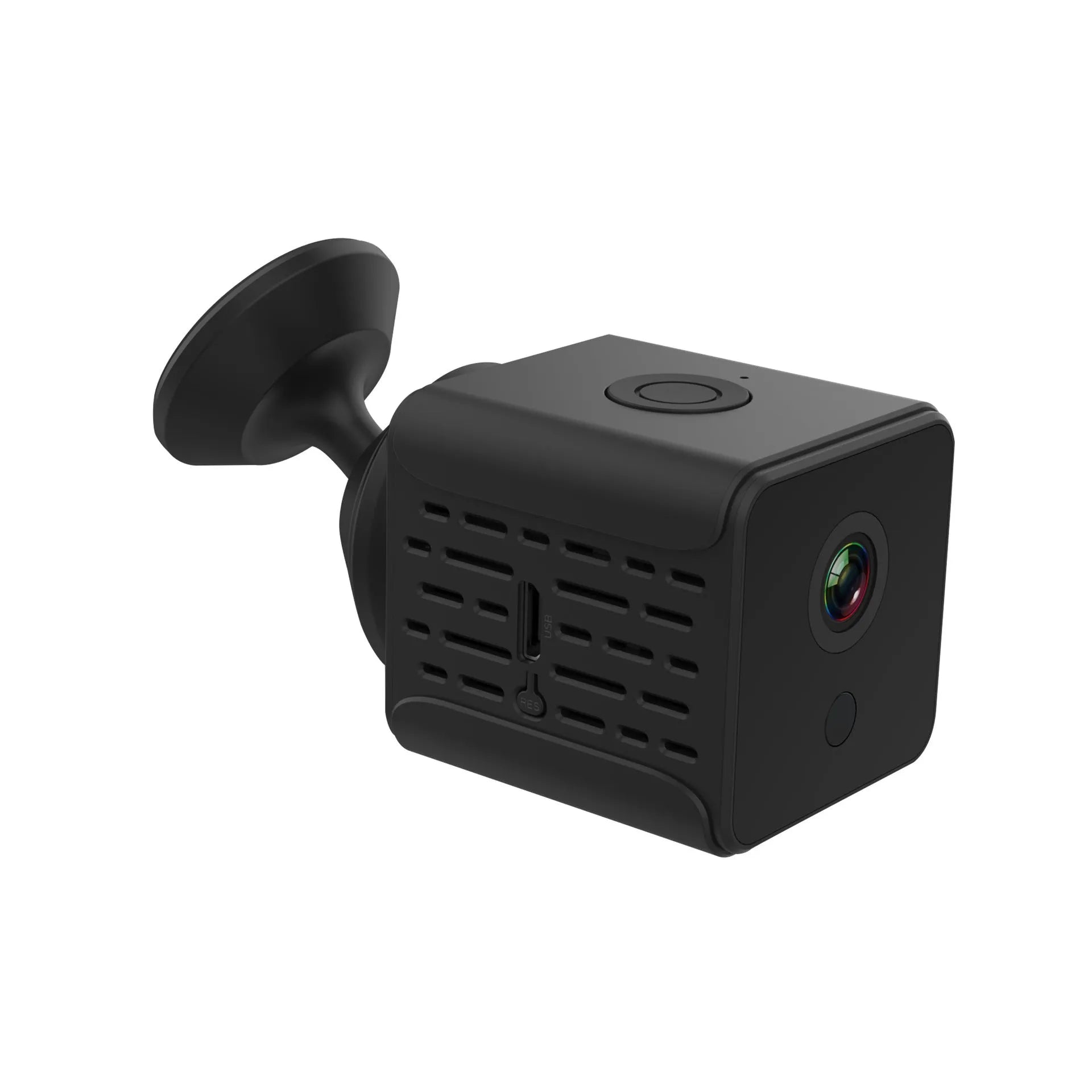 Wireless 4G remote surveillance camera, Ultra HD 1080P, CMOS sensor, 8mm lens, black hemisphere housing