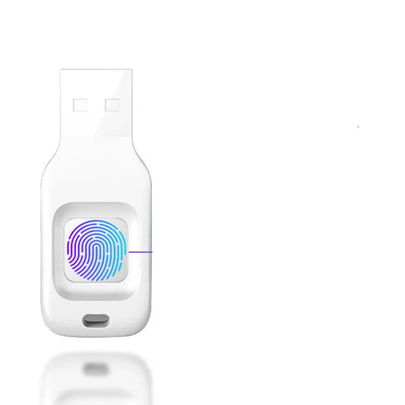 Fingerprint encrypted USB 2.0 flash drive 32GB plastic shell compact security U disk