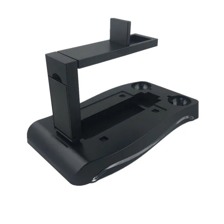 Black PS4 VR controller charging dock showing PlayStation VR gamepad placement