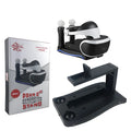 Black PS4 VR controller charging dock showing PlayStation VR gamepad placement