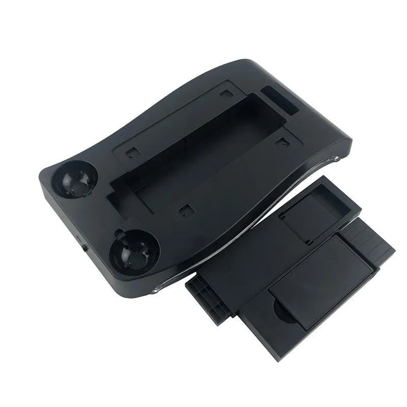 Black PS4 VR controller charging dock showing PlayStation VR gamepad placement
