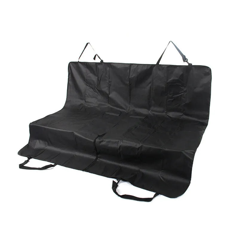 Black waterproof pet car mat measuring 23x15x4cm for five-seater vehicles