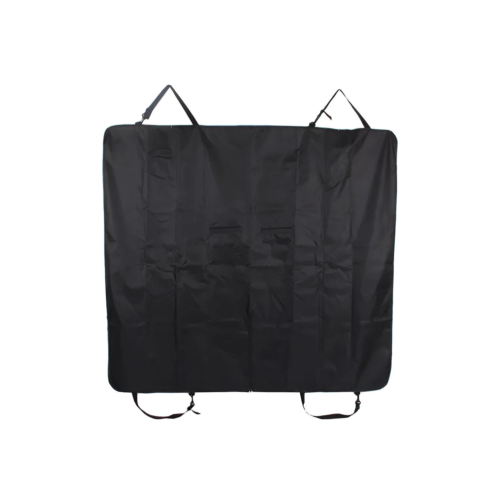Black waterproof pet car mat measuring 23x15x4cm for five-seater vehicles