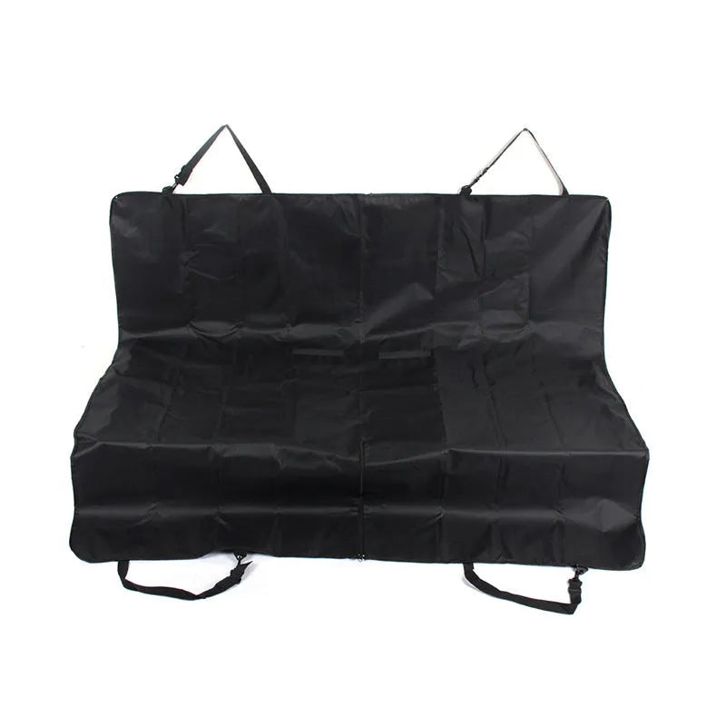 Black waterproof pet car mat measuring 23x15x4cm for five-seater vehicles