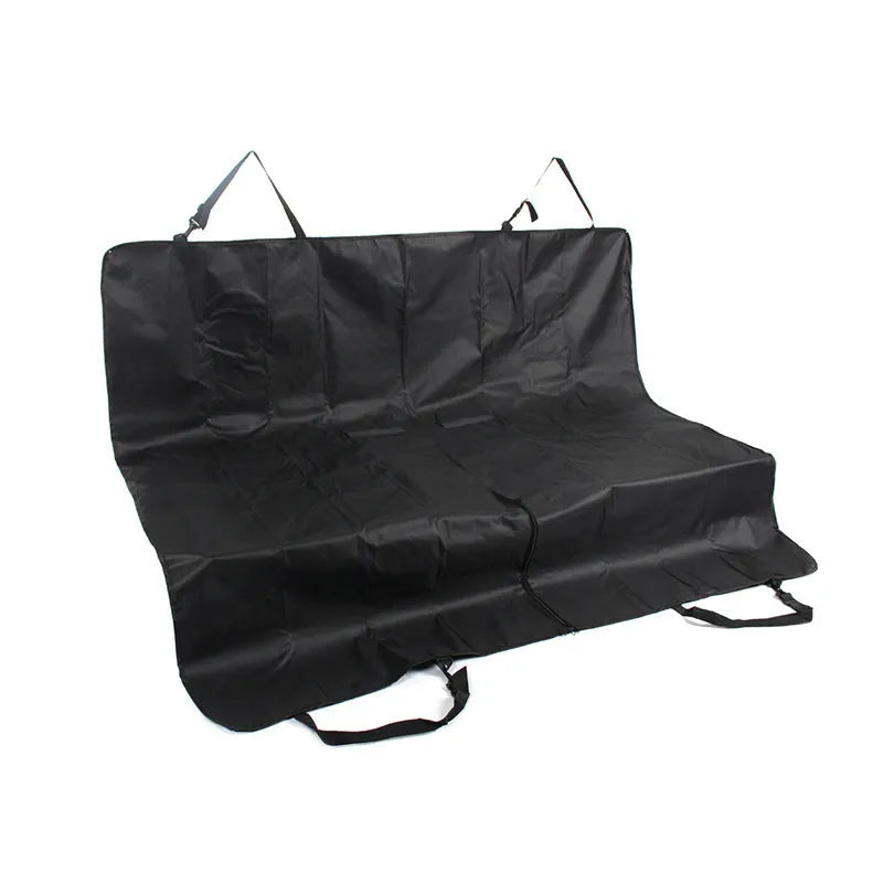 Black waterproof pet car mat measuring 23x15x4cm for five-seater vehicles