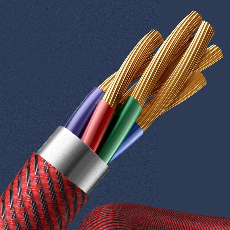 Meadow Firefox Series black Type-C to Type-C elbow charging cable with 100W PD rating.