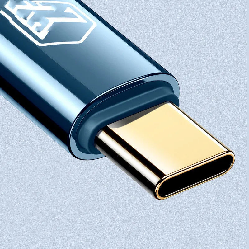 Meadow Firefox Series black Type-C to Type-C elbow charging cable with 100W PD rating.