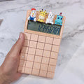 Cute cartoon real voice multifunction big button calculator with 12-digit LED display in orange colour
