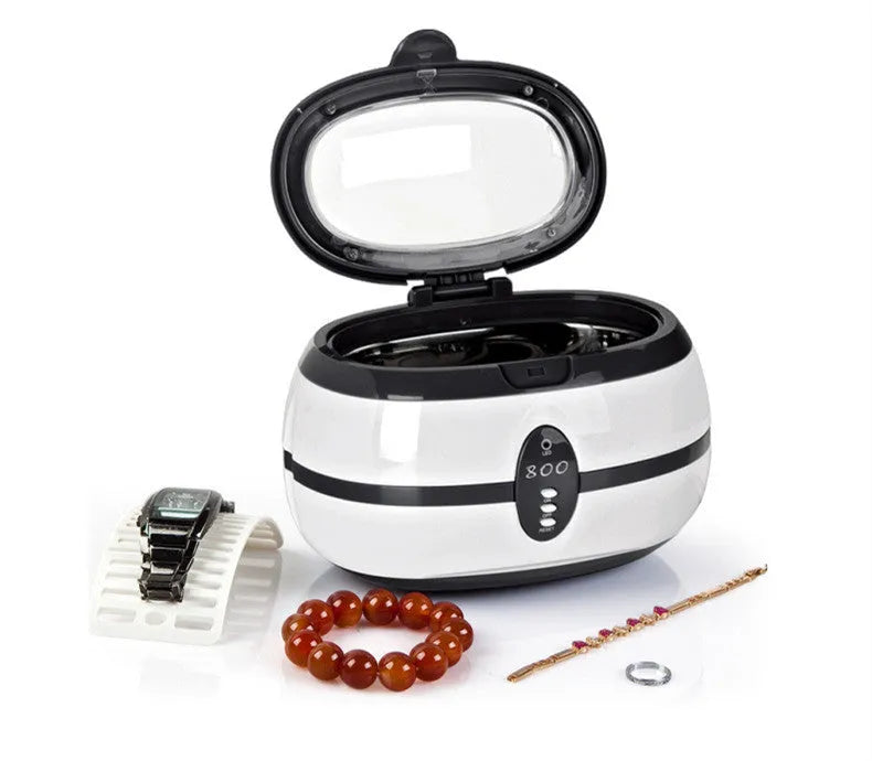 35W ultrasonic glasses and jewellery cleaning machine with stainless steel chamber