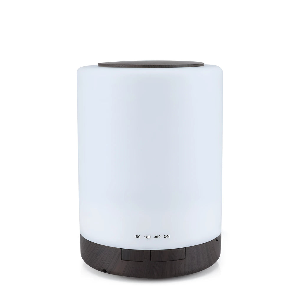 Wood grain ultrasonic aroma diffuser for home with timer and remote control