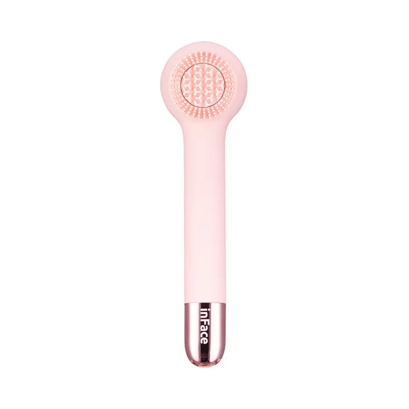 Grey or Pink Inface electric back scrubber shower brush with rotating brush heads