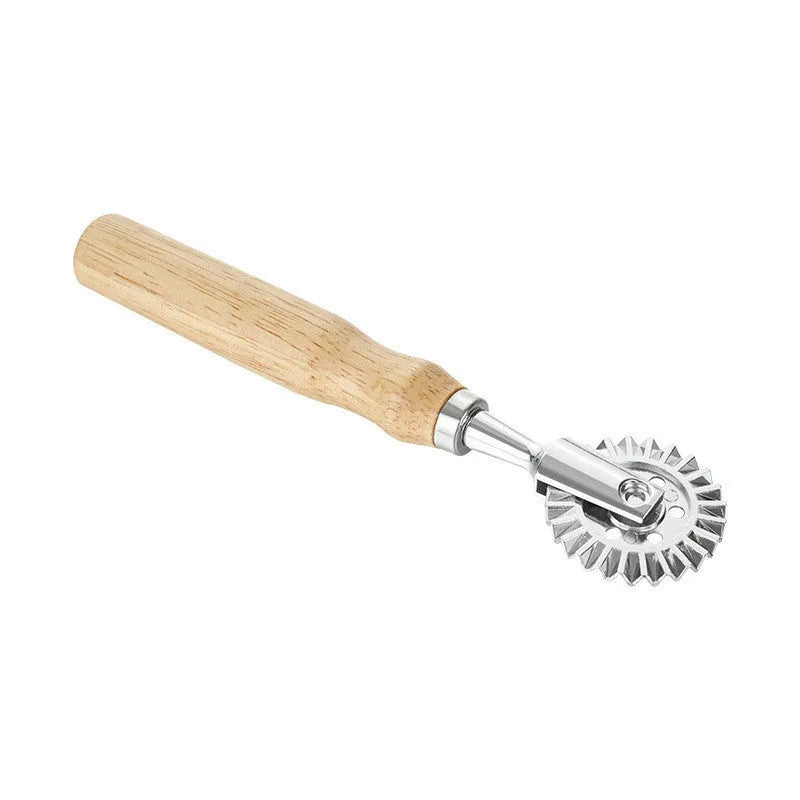 Round zinc alloy biscuit mould cake cutter with long handle for pastry dumpling crust baking