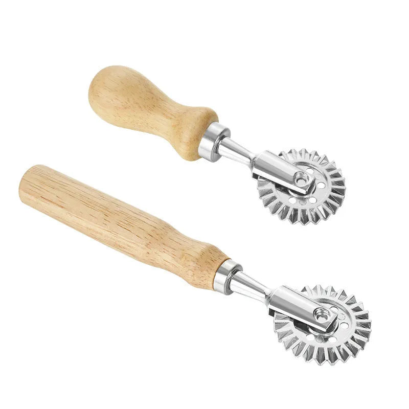 Round zinc alloy biscuit mould cake cutter with long handle for pastry dumpling crust baking