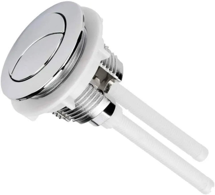 38mm round dual flush toilet button in ABS plastic for ground drainage tanks.