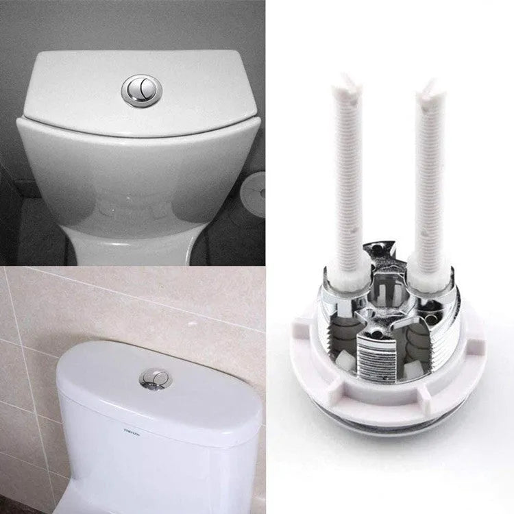 38mm round dual flush toilet button in ABS plastic for ground drainage tanks.