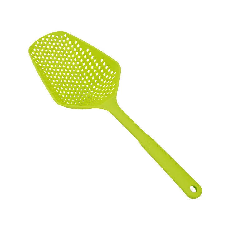 Plastic kitchen colander strainer with large scoop design in multiple colour options