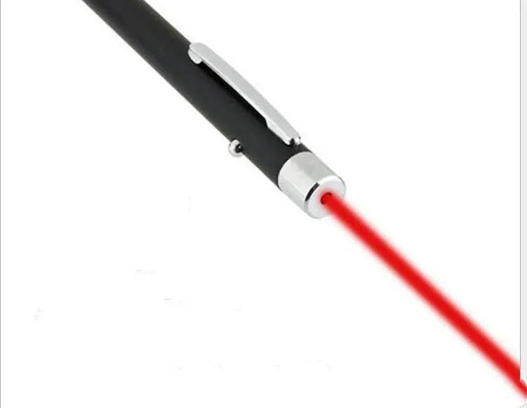 Black red laser pointer pen for presentations with 200-metre range