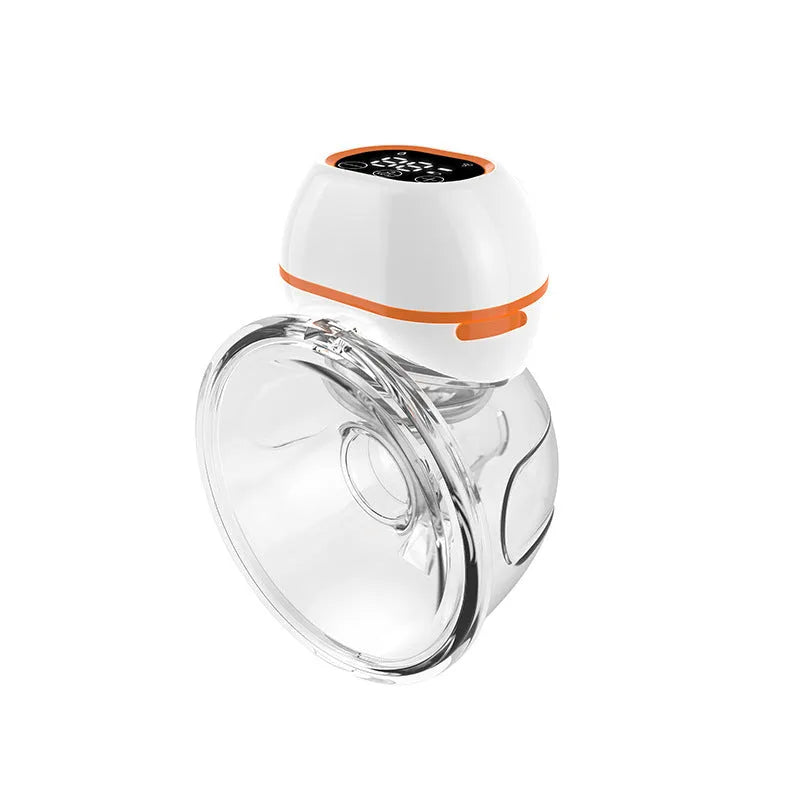 White V.Coool wearable electric breast pump with silicone material and LCD screen, 180ml capacity