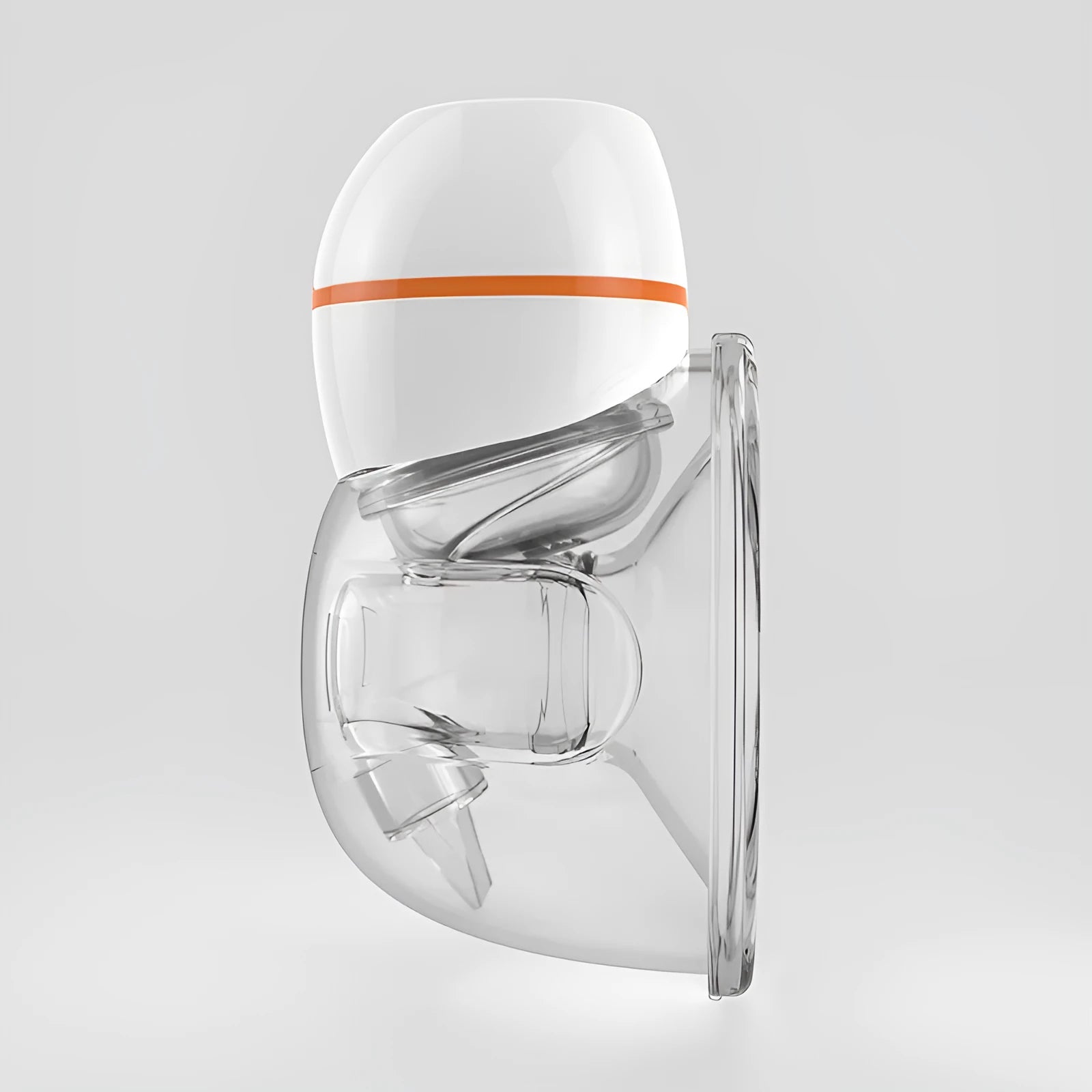 White V.Coool wearable electric breast pump with silicone material and LCD screen, 180ml capacity