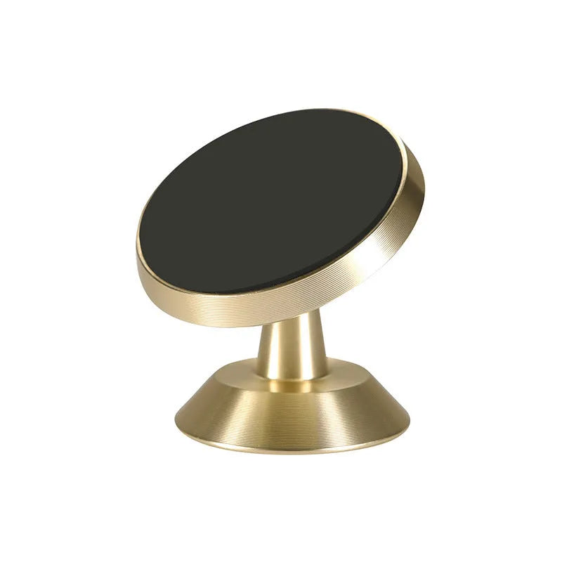 Universal magnetic car phone holder in black measuring 35.5mm by 40mm