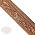 Self-adhesive decorative skirting border with grid pattern in medium size for wall protection