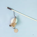 Cat feather bell mouse toy on cotton rope with colourful design options