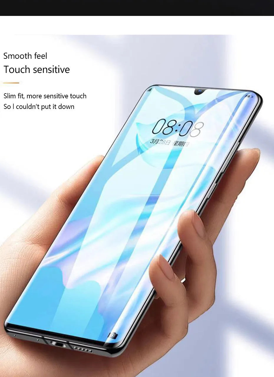 Three hydrogel screen protectors for Huawei and Honor smartphones with PET film