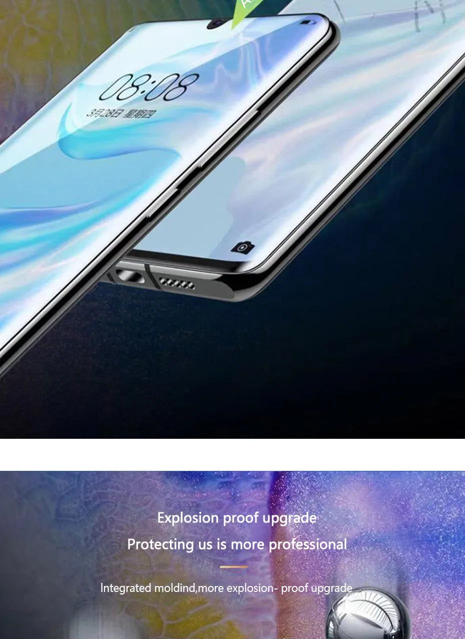 Three hydrogel screen protectors for Huawei and Honor smartphones with PET film