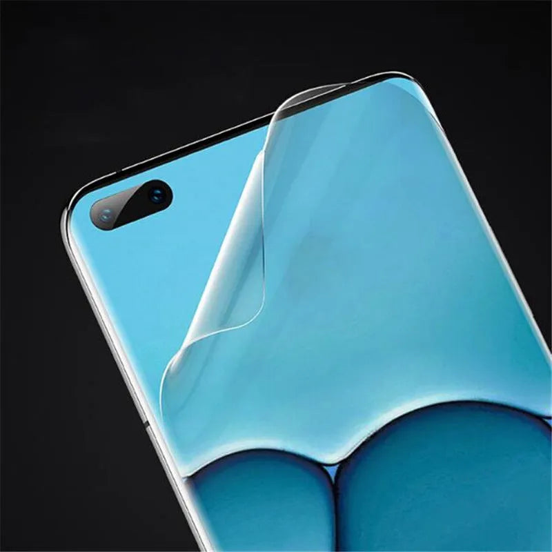 Three hydrogel screen protectors for Huawei and Honor smartphones with PET film