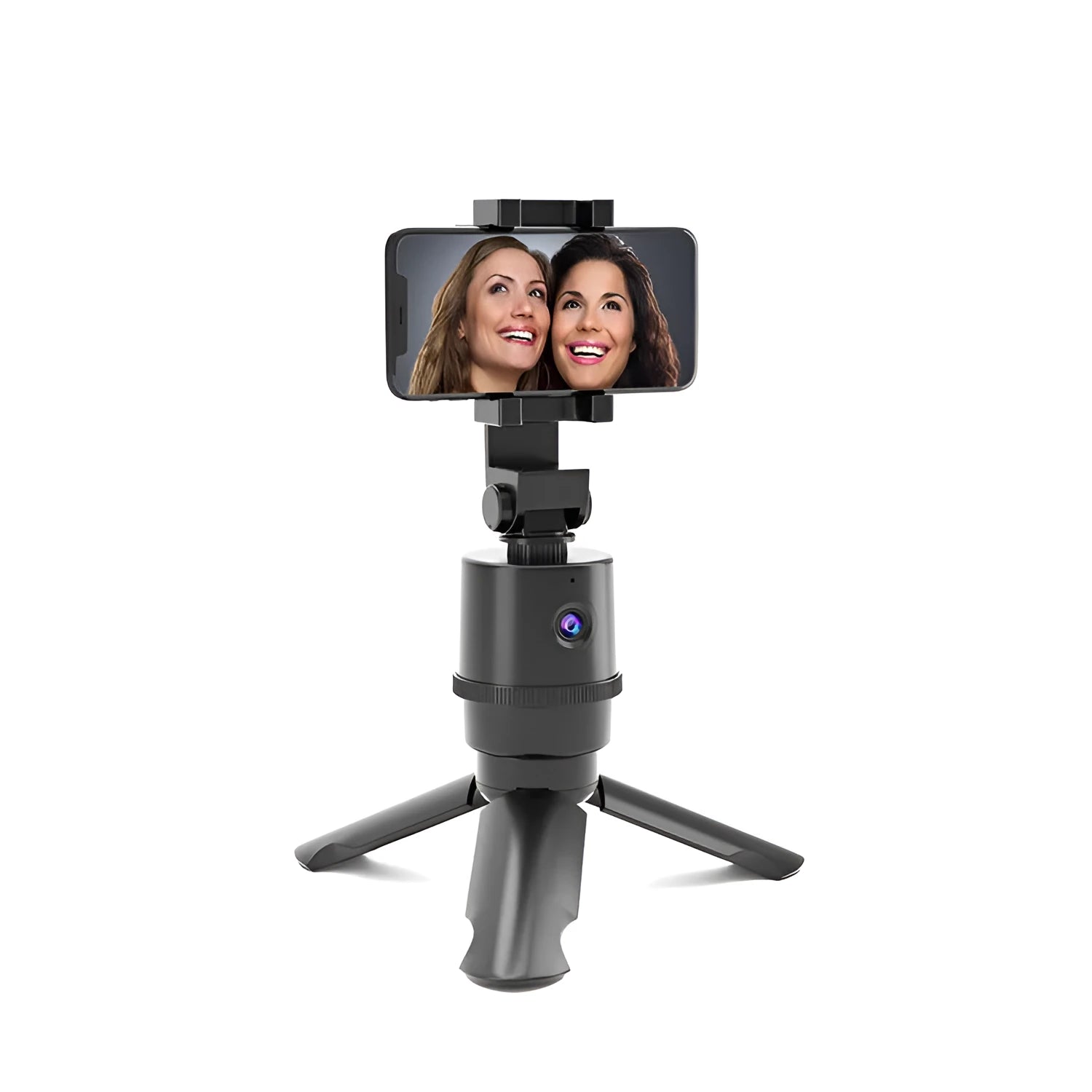360-degree rotating AI tracking smartphone camera bracket on a table