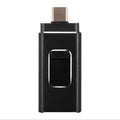 Four-in-one OTG metal U disk for Apple iPhone Android Type-C and computer USB with retractable design