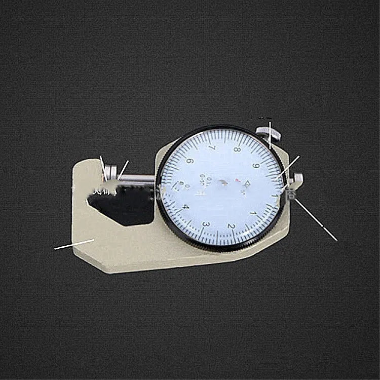 Film thickness gauge for measuring steel tube, film, and cloth materials with a 0-20mm range