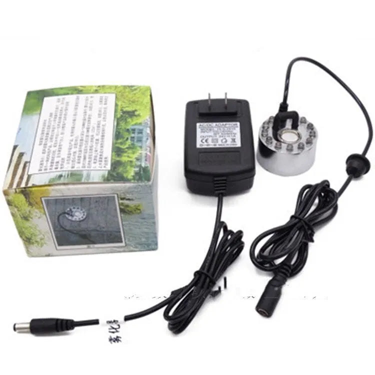 Ultrasonic humidifier with remote control and timer for pool rockery fountain and fish tank use