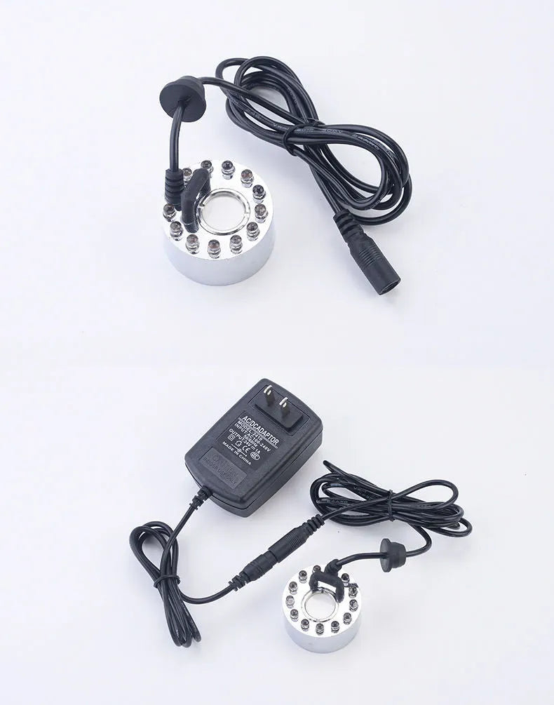 Ultrasonic humidifier with remote control and timer for pool rockery fountain and fish tank use