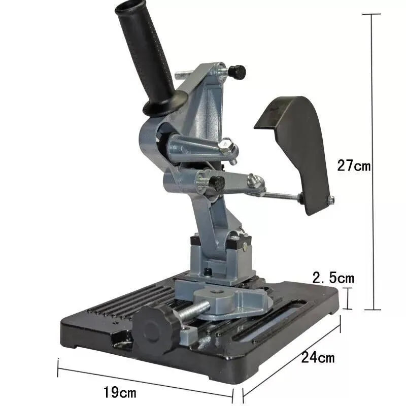 Universal alloy angle grinder bracket with 125mm length for industrial workshop use