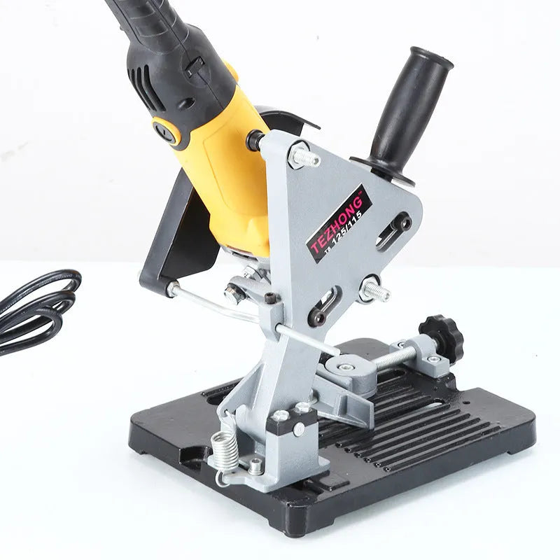 Universal alloy angle grinder bracket with 125mm length for industrial workshop use