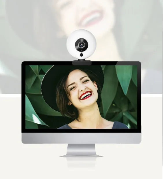 Black 2K drive-free USB webcam with 12mm lens for PC live streaming and video conferencing