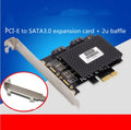 Desktop PCI-E SATA3.0 expansion card with ASM1061 chip and multiple port connectors